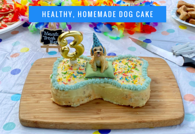 Healthy, Homemade Dog Cake
