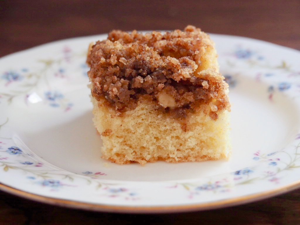 crunchy walnut square on a plate