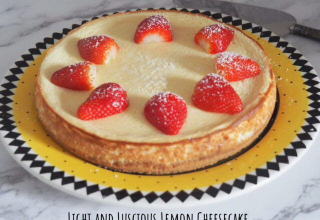 Light and Luscious Lemon Cheesecake
