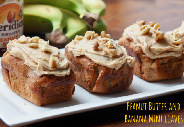 Peanut Butter and Banana Mini Loaves